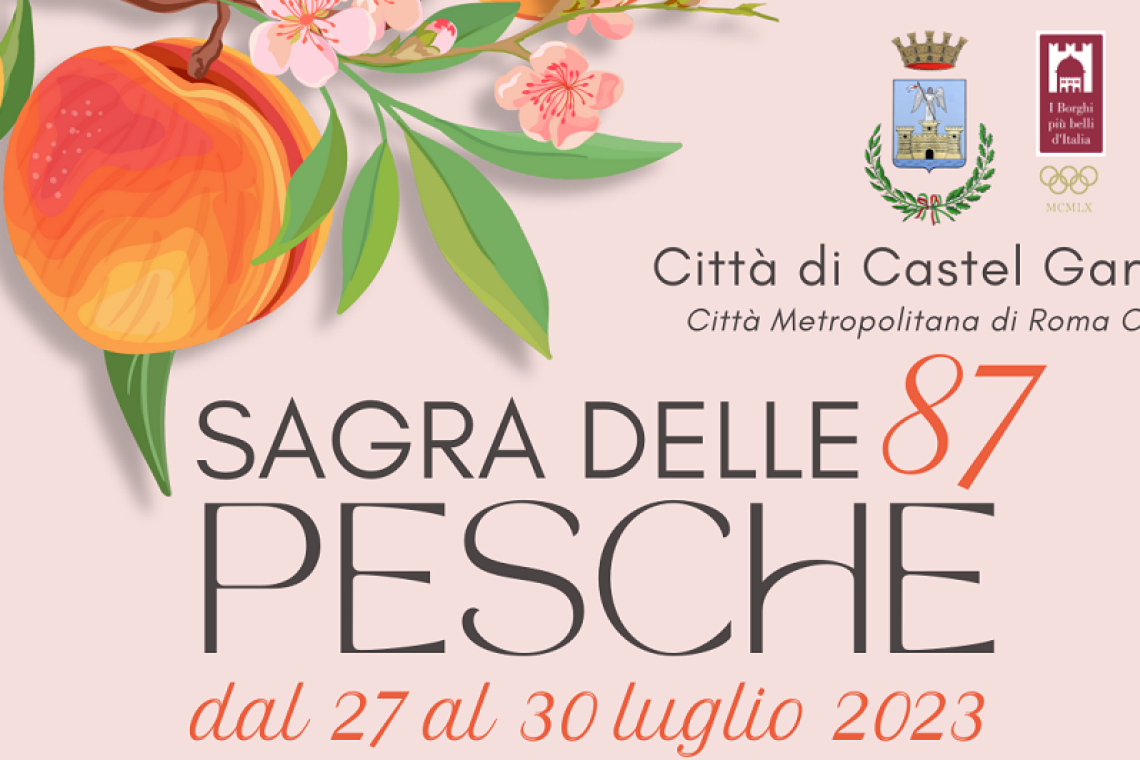 Dal 27 al 30 luglio a Castel Gandolfo c’è la 87° Sagra delle Pesche