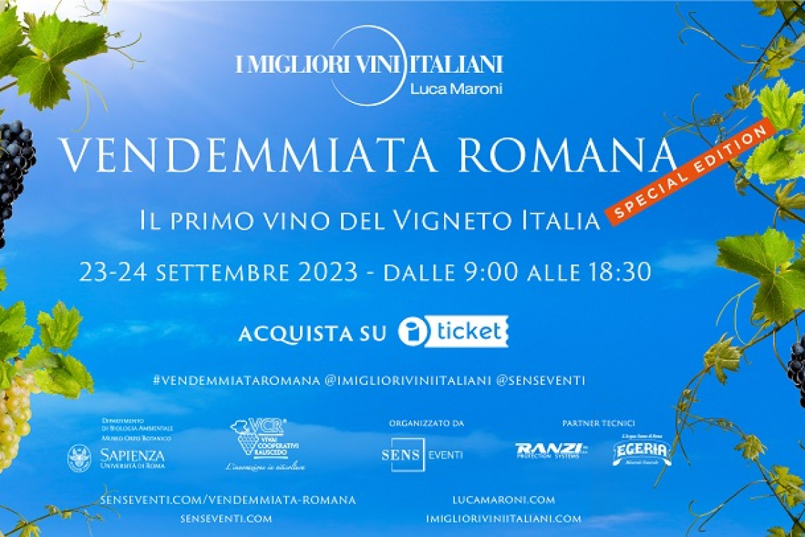 Vendemmiata Romana Special Edition: In alto i calici per la nascita del vino del Vigneto Italia!