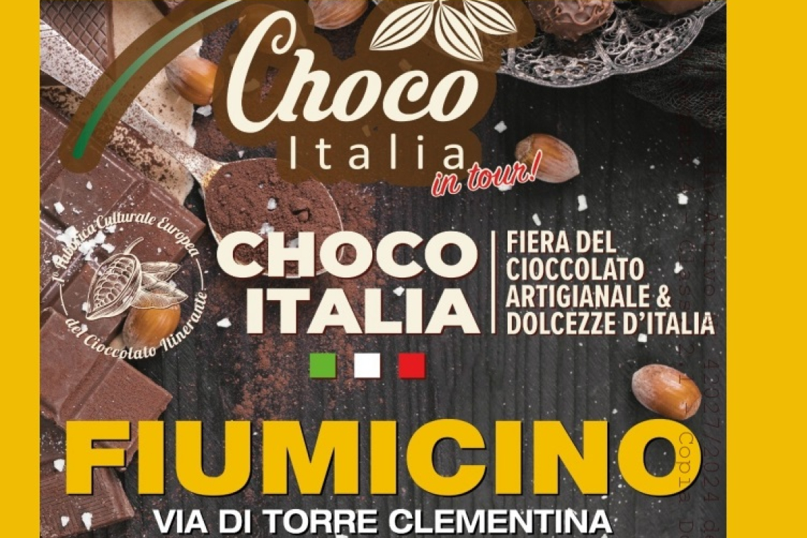 Fiumicino ospita &quot;Choco Italia in tour&quot; dal 22 al 25 febbraio. 