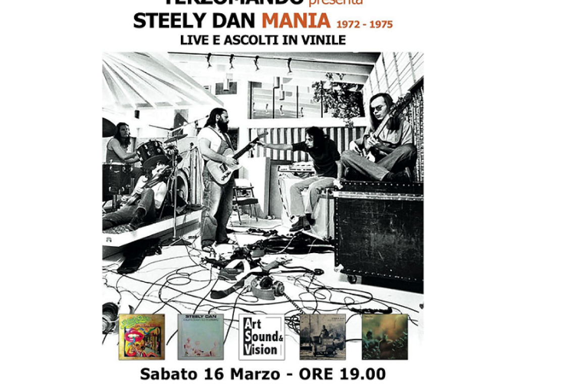 Roma - Sabato 16 marzo serata omaggio alla musica degli Steely Dan
