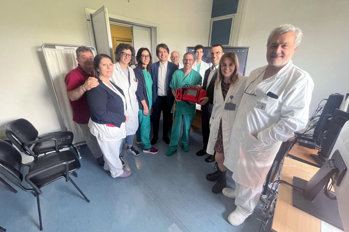  ASL Viterbo: la ditta Saggini dona un monitor multiparametrico per la gestione dell’ictus cerebrale alla neurologia utn di Belcolle