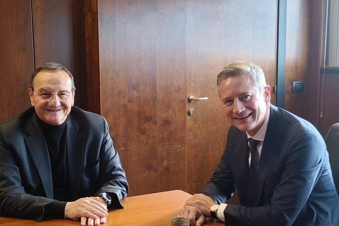 Il Sindaco di Fiumicino Mario Baccini incontra il nuovo Amministratore Delegato di ITA Airways, Joerg Eberhart