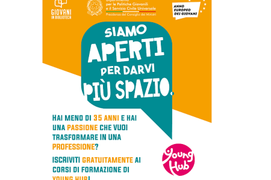 Partono i Corsi di Formazione Gratuiti per gli Under 35 dei Castelli Romani con Young Hub