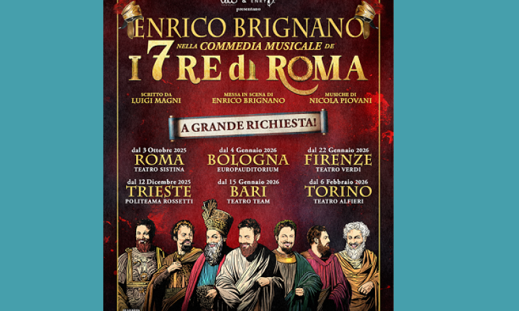 Enrico Brignano riporta in scena I 7 Re di Roma: al via la tournée 2025/2026