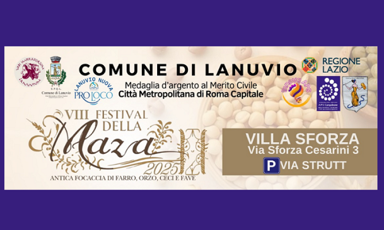 Lanuvio celebra il Festival della Maza: gusto, storia e tradizione il 25 e 26 ottobre