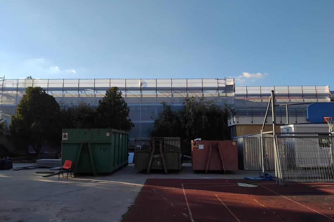 Scuola Balzani: proseguono i lavori, lunedì al via lo sgombero dei materiali danneggiati
