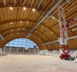 Fiumicino, ultimi ritocchi al Pala Fersini: sopralluogo del Sindaco e dell’assessore Onorati