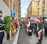 La presidente dell’Assemblea capitolina Svetlana Celli alla cerimonia in ricordo della tragedia di via Ventotene   
