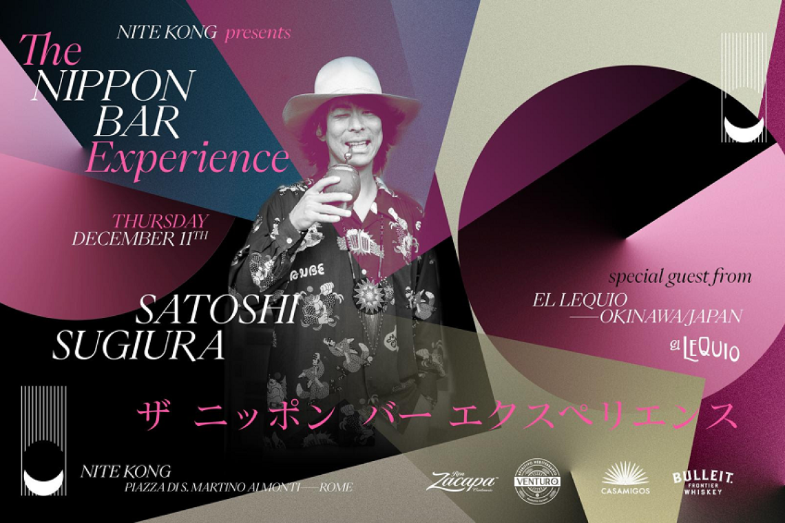 The Nippon Bar Experience: terzo appuntamento al Nite Kong con i Maestri del Bartending giapponese  