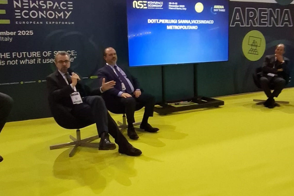 Città metropolitana di Roma Capitale europea dello spazio 2026. Oggi all'NSE Expoforum il Vicesindaco Sanna: "Roma non è solo la metropoli del passato ma anche del futuro". 
