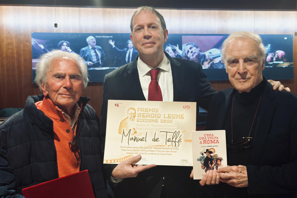 Due riconoscimenti al Premio Sergio Leone per il romanzo d'esordio di Manuel de Teffé “C'era una volta a Roma”