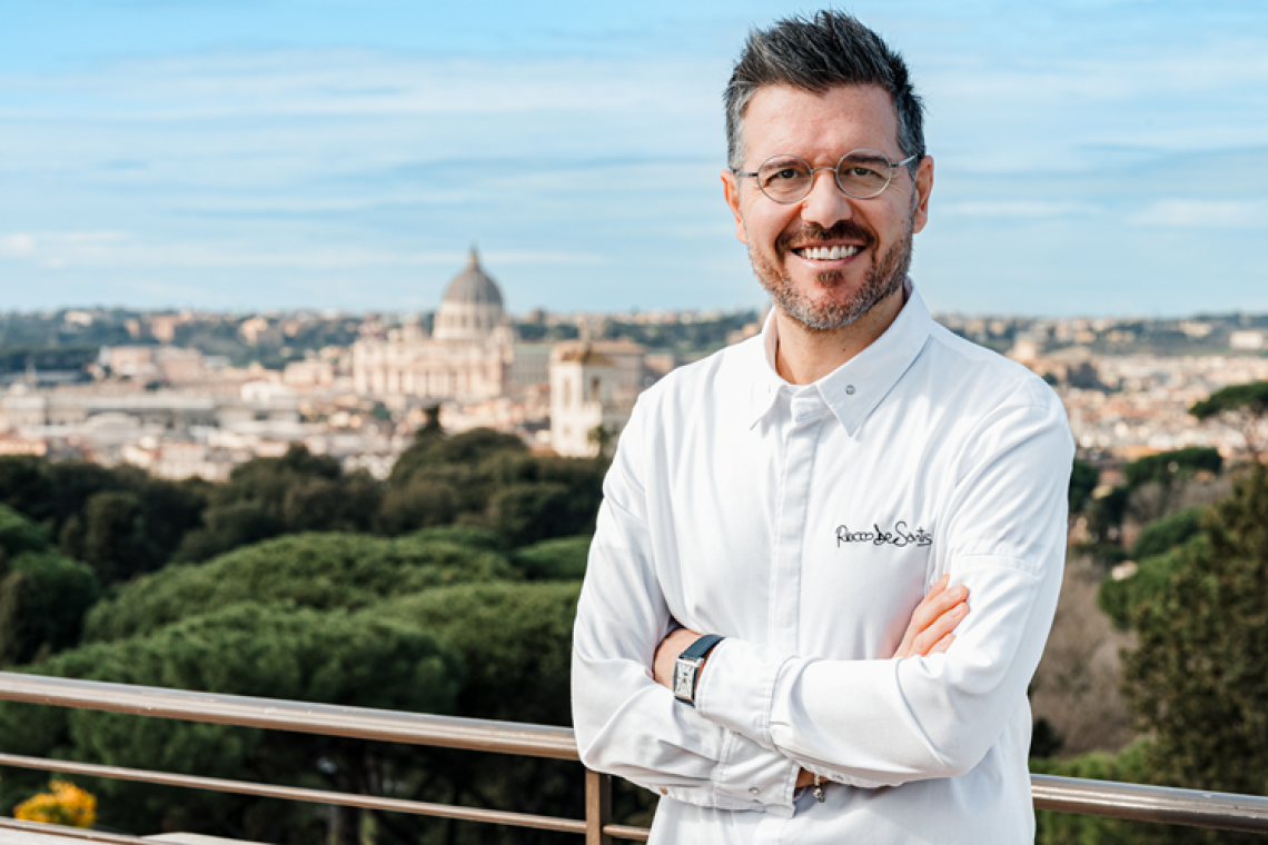 Rocco De Santis al Grand Hotel Flora: nuova firma per il rooftop gastronomico
