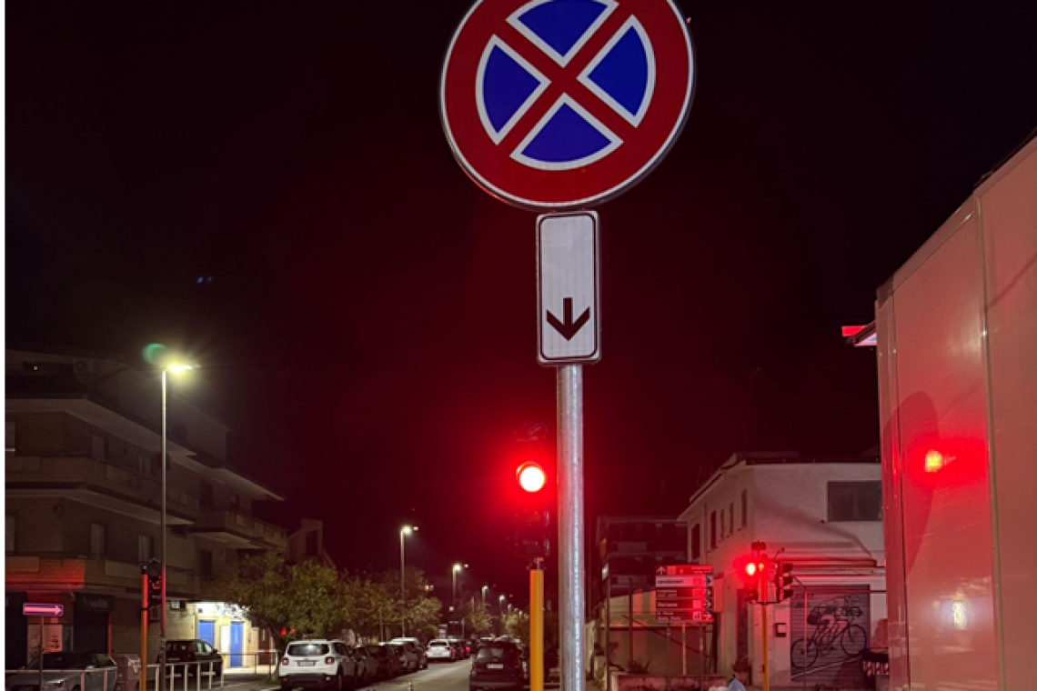 Fiumicino – Ripristinato il semaforo intelligente tra via Giorgio Giorgis e via Formoso