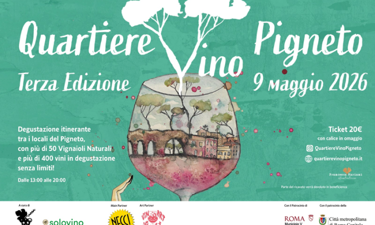 Il Pigneto si trasforma nel regno del vino naturale: torna Quartiere Vino 2026
