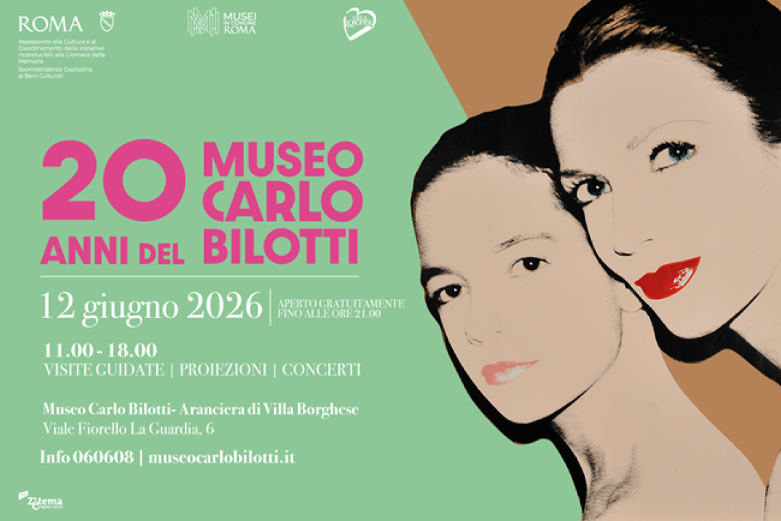 Vent’anni del Museo Carlo Bilotti Aranciera di Villa Borghese:  una giornata di festeggiamenti