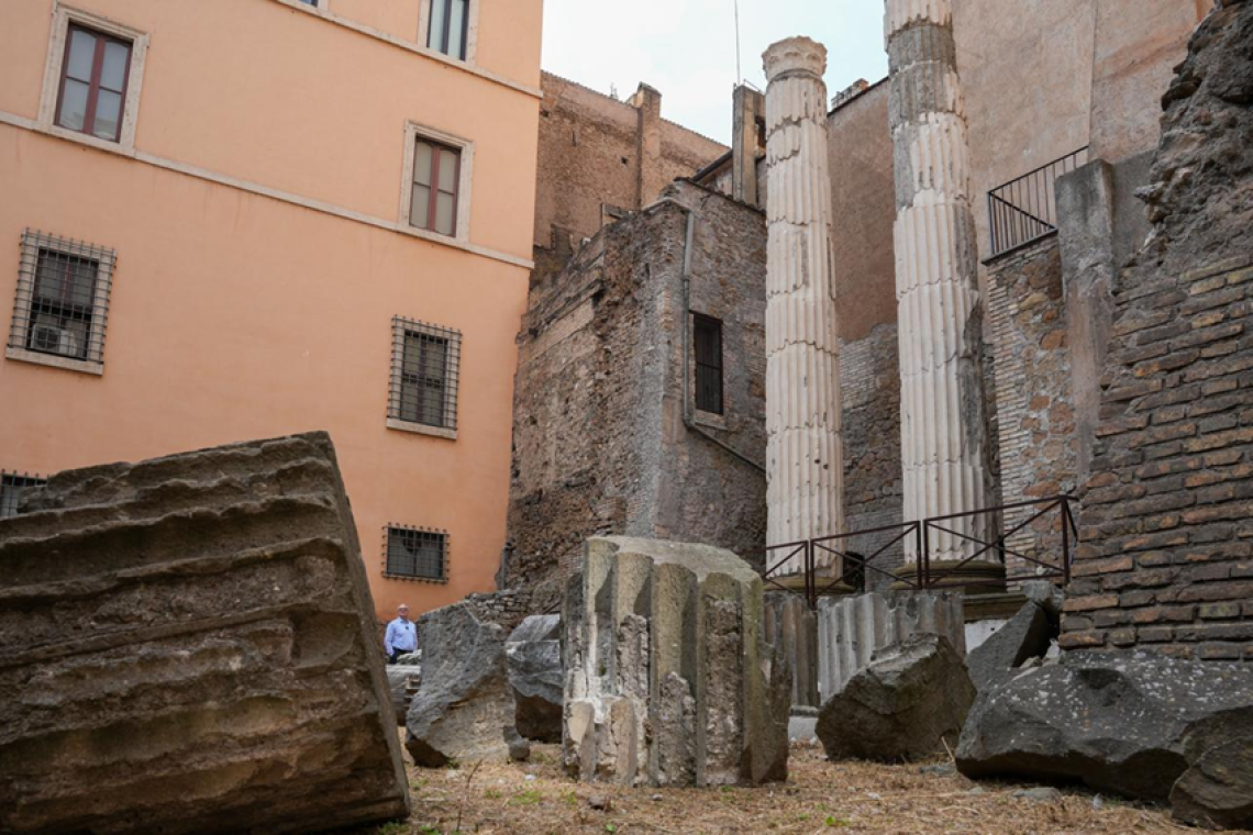 I resti dell’antico Campo Marzio di via Delle Botteghe Oscure tornano visitabili dopo i lavori della sovrintendenza capitolina