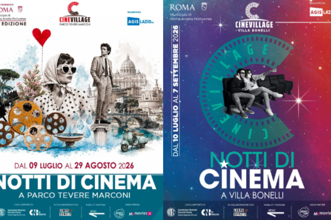 Il grande cinema all'aperto conquista il Municipio XI: arrivano le arene di Parco Tevere Marconi e Villa Bonelli