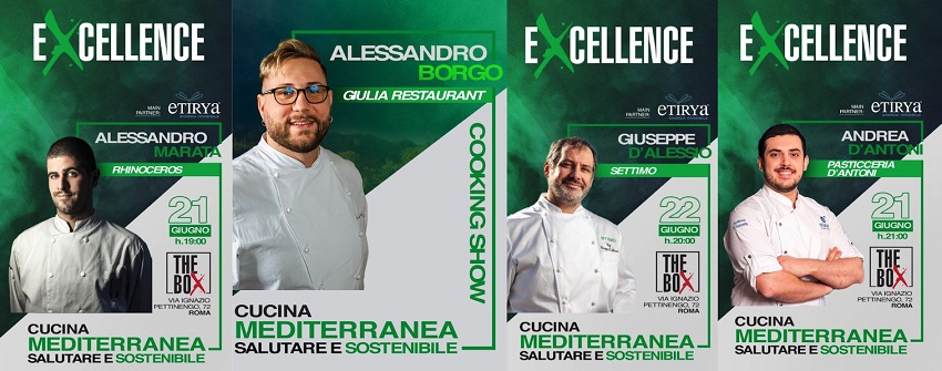 Excellence Green: gli chef Marata, D’Antoni, D’Alessio e Borgo in scena al The Box di Roma