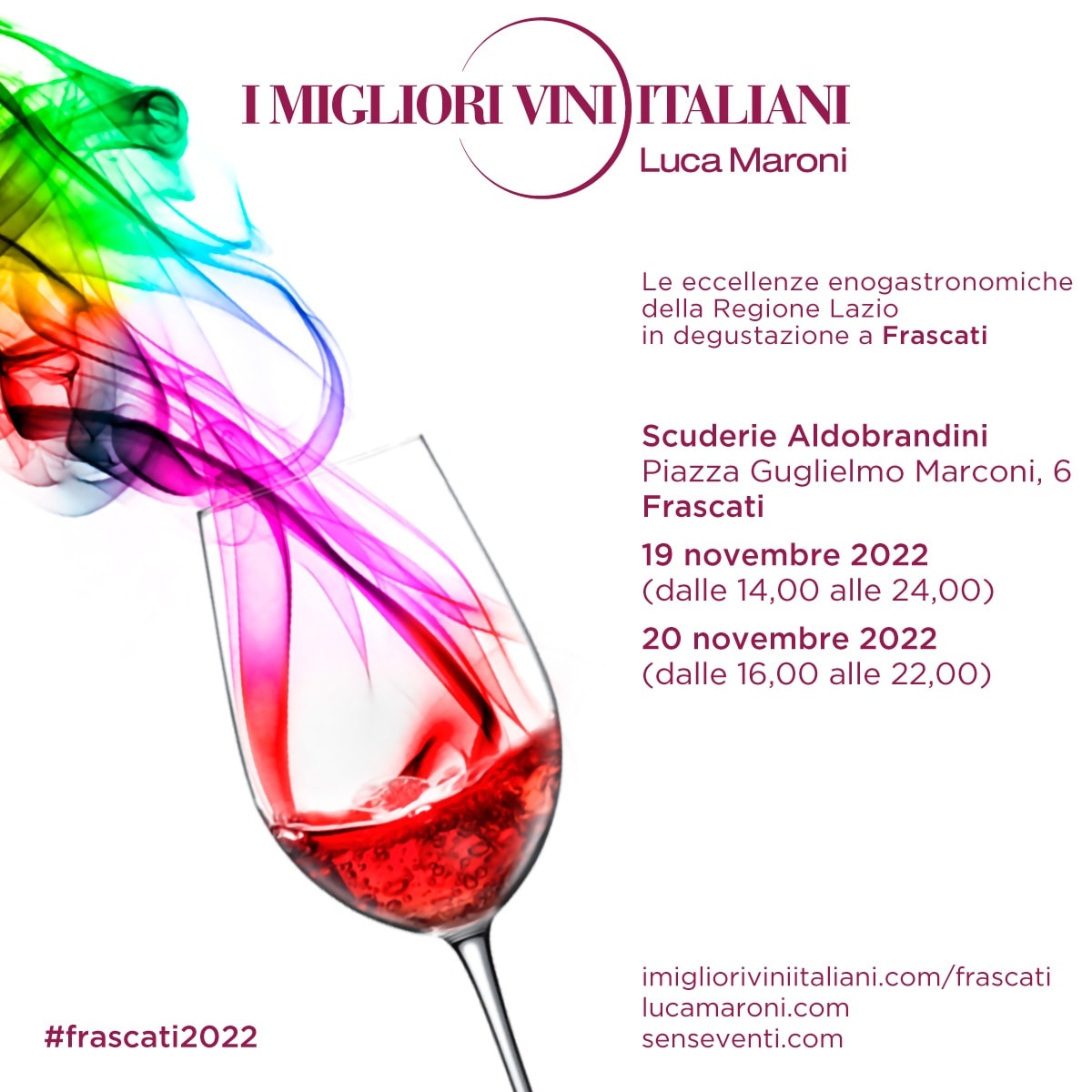 Frascati : Scuderie Aldobrandini - I Migliori Vini Italiani tornano a far emozionare il borgo dei Castelli Romani 19/20 novembre