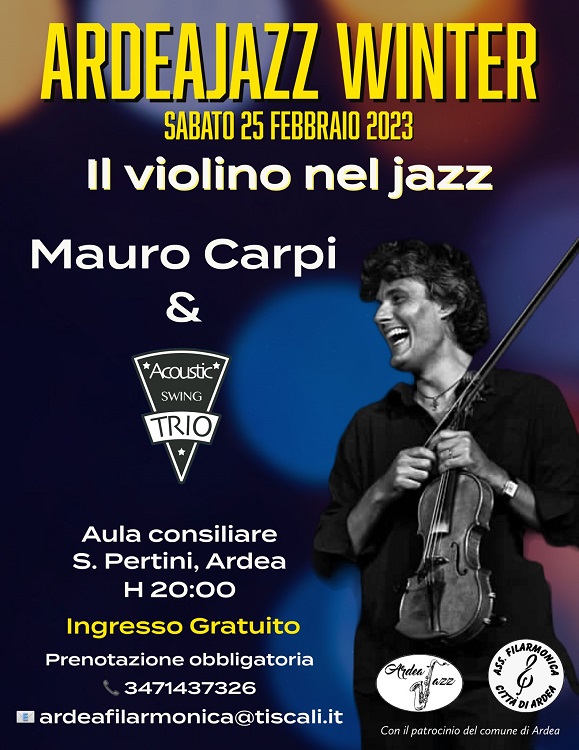 Ardeajazz Winter presenta: il violino nel Jazz 25 Febbraio