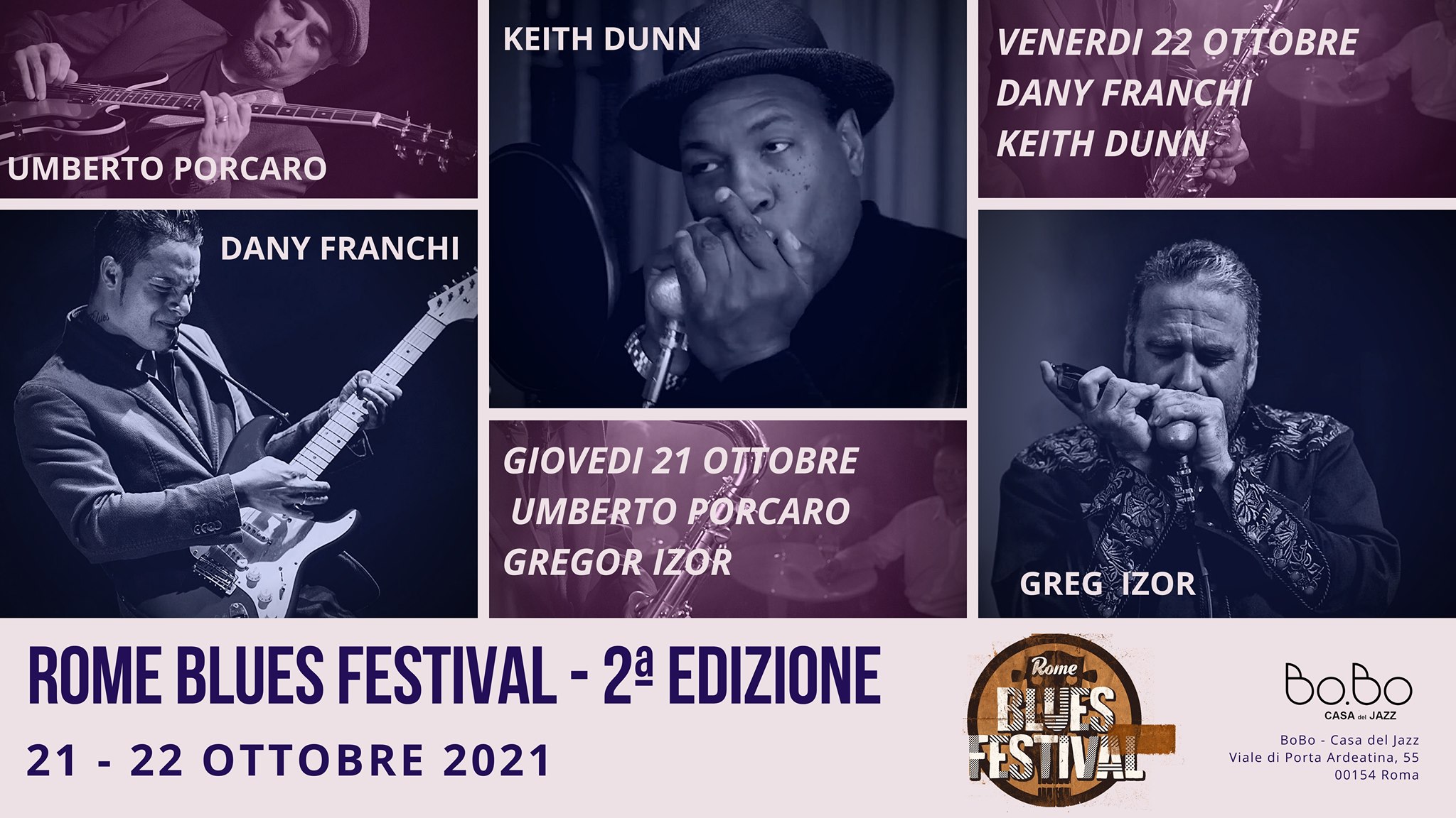 Due giorni di blues nella capitale, con il Rome Blues Festival alla Casa del Jazz